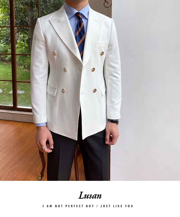 NSTOPOS Men's England Style Slim Fit Blazer - Casual &amp; Stylish Blazer Jacket for Men