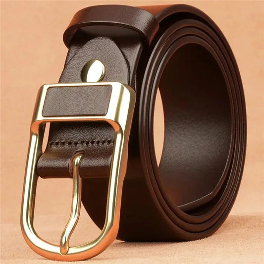 NoEnName_Null Casual PU Belt for Men - Adjustable, Durable, Stylish Accessory