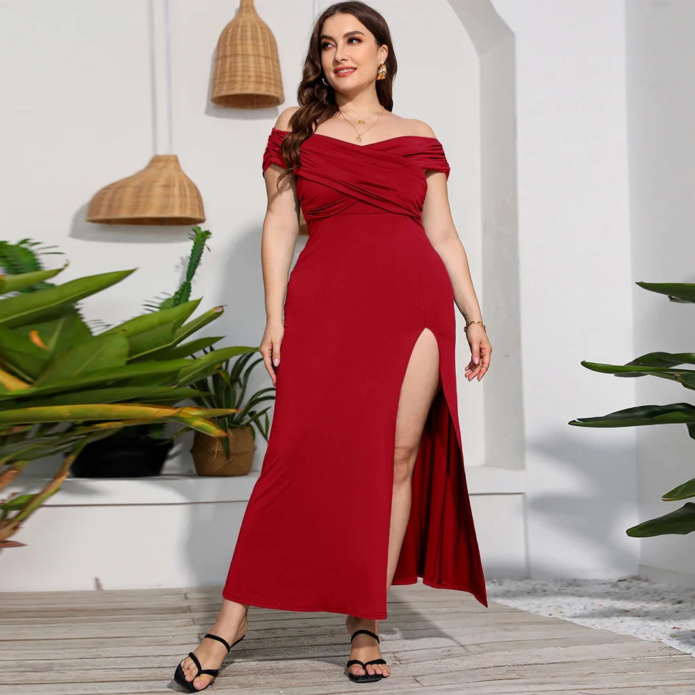 New Fashion 2023 Summer Evening Dress Short Sleeve Elegant Party Dresses