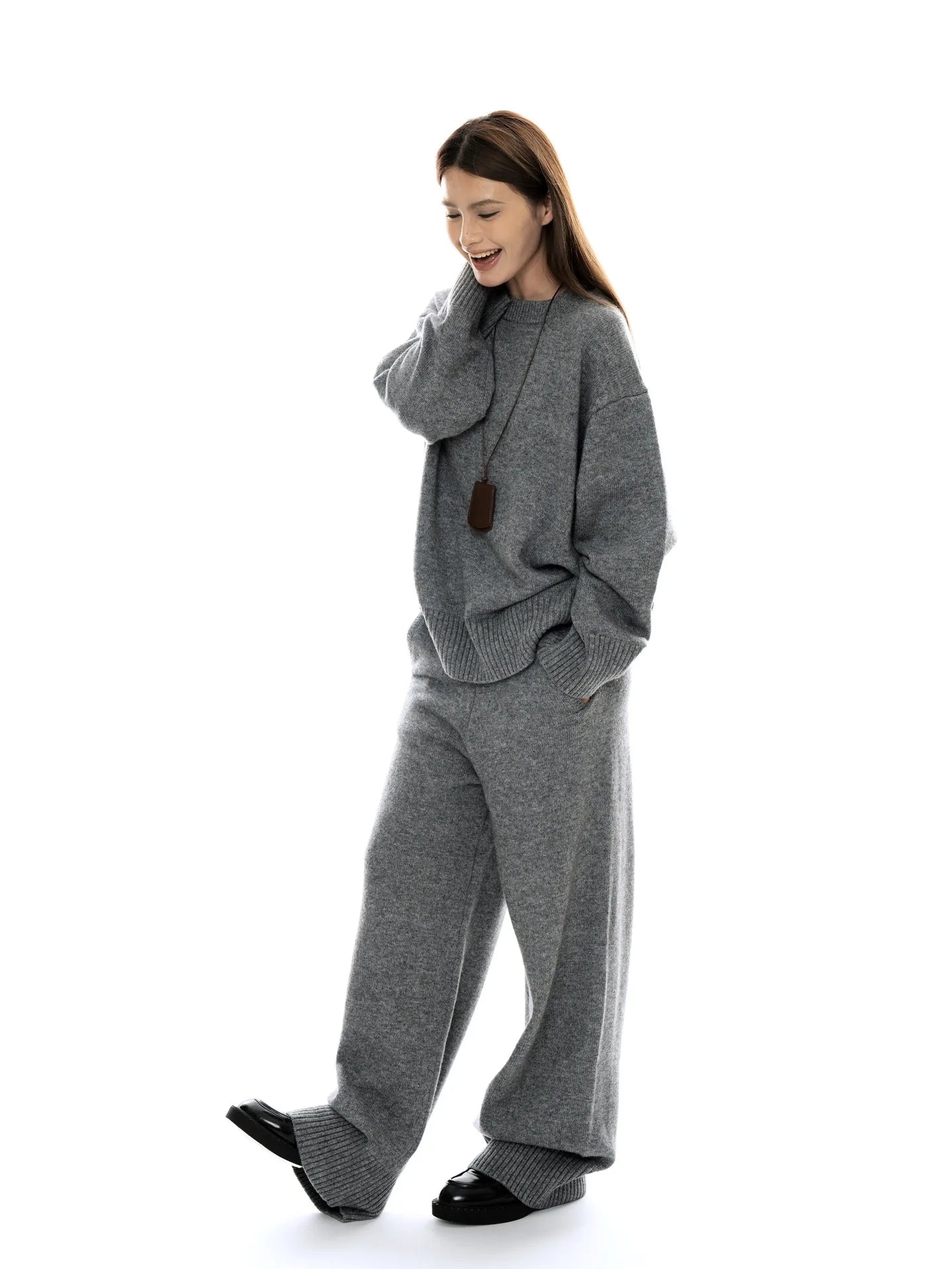 NoEnName_Null Women's Winter Splice Plush Scarf – Stylish &amp; Cozy Casual Accessory