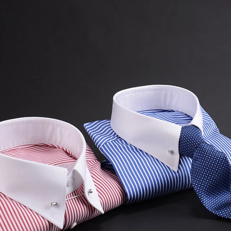 Men's Striped Formal Cotton Shirt