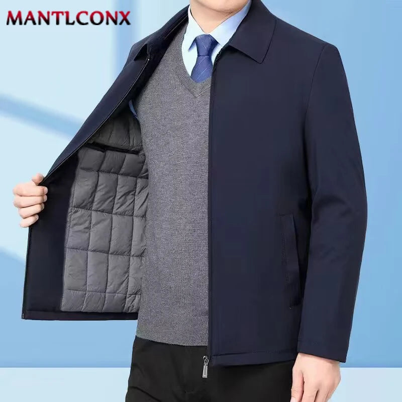 Winter New Thick Warm Jacket Men Casual Business Coat