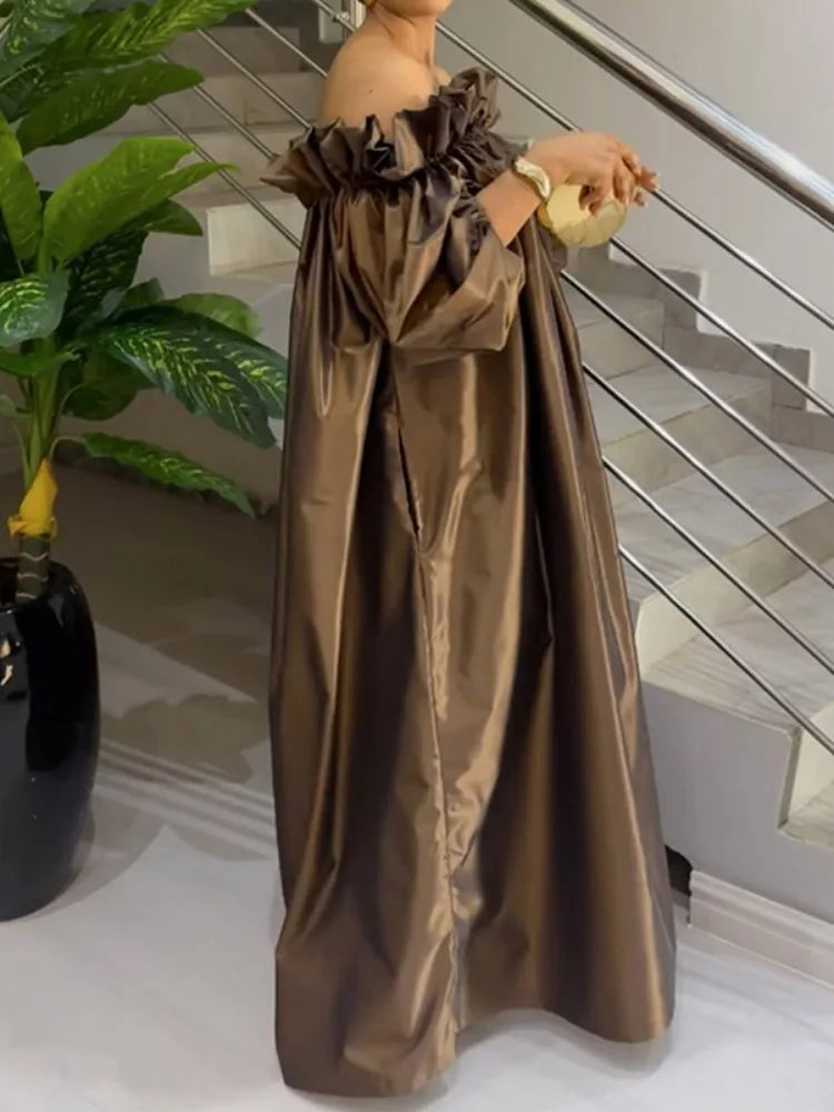 Elegant Strapless Floor-Length Dress for Women – Casual Spring/Summer Collection by UOOZEE