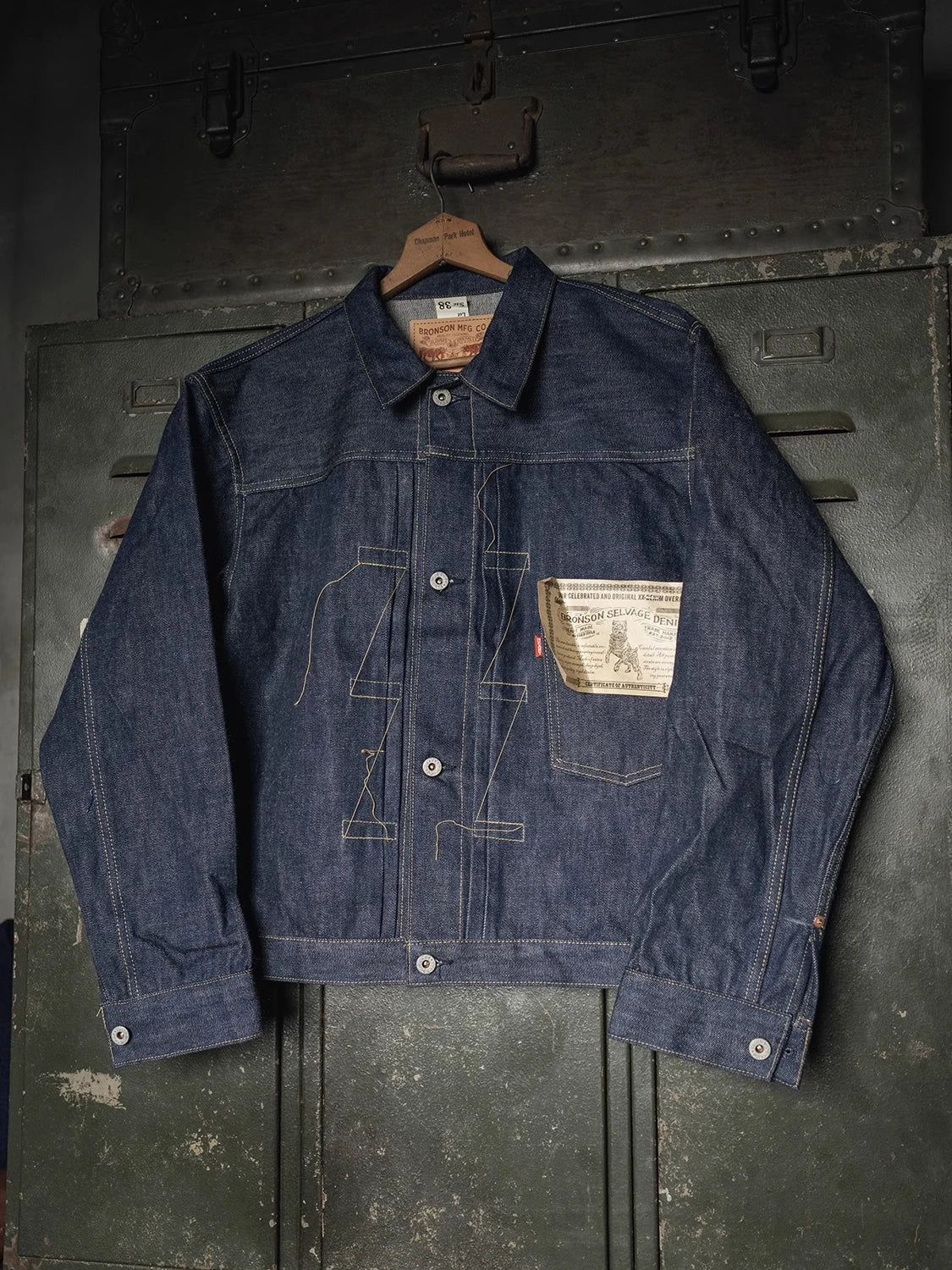 Rugged Bronson 44806XX Jean Jacket  Model Blue Selvage Denim Blouse S506XX