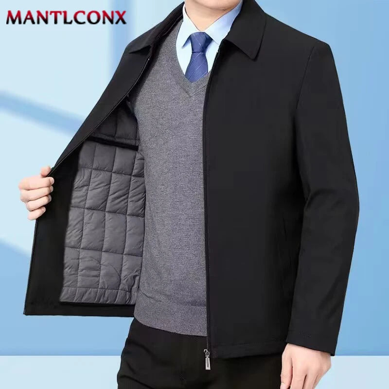 Winter New Thick Warm Jacket Men Casual Business Coat