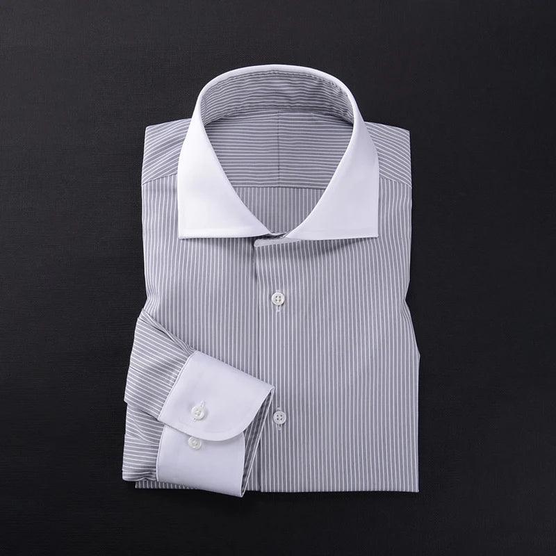 Men's Striped Formal Cotton Shirt