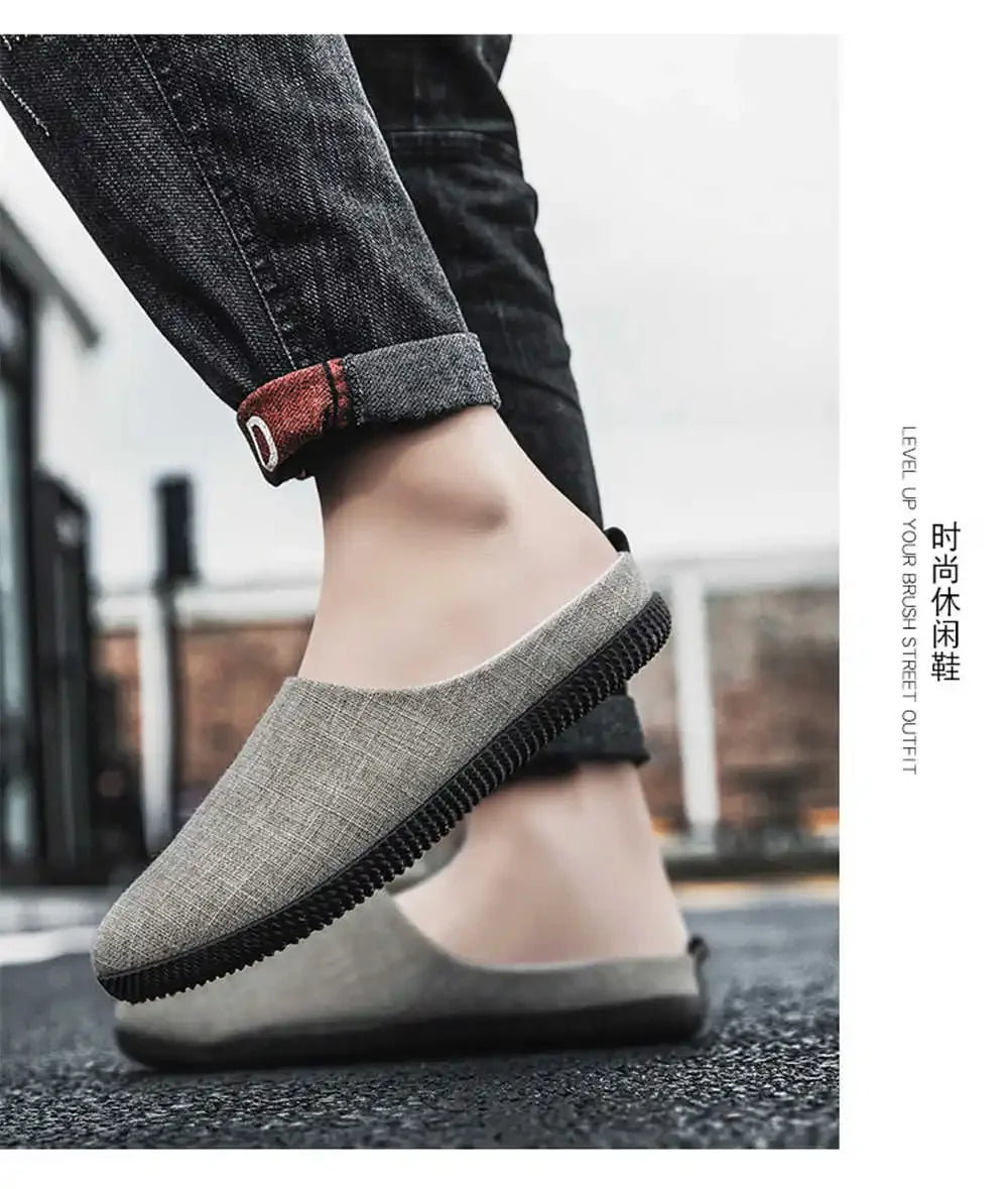 Canvass Laceless Designer Luxury Shoes Men Casual Outdoor Men's  Sneakers