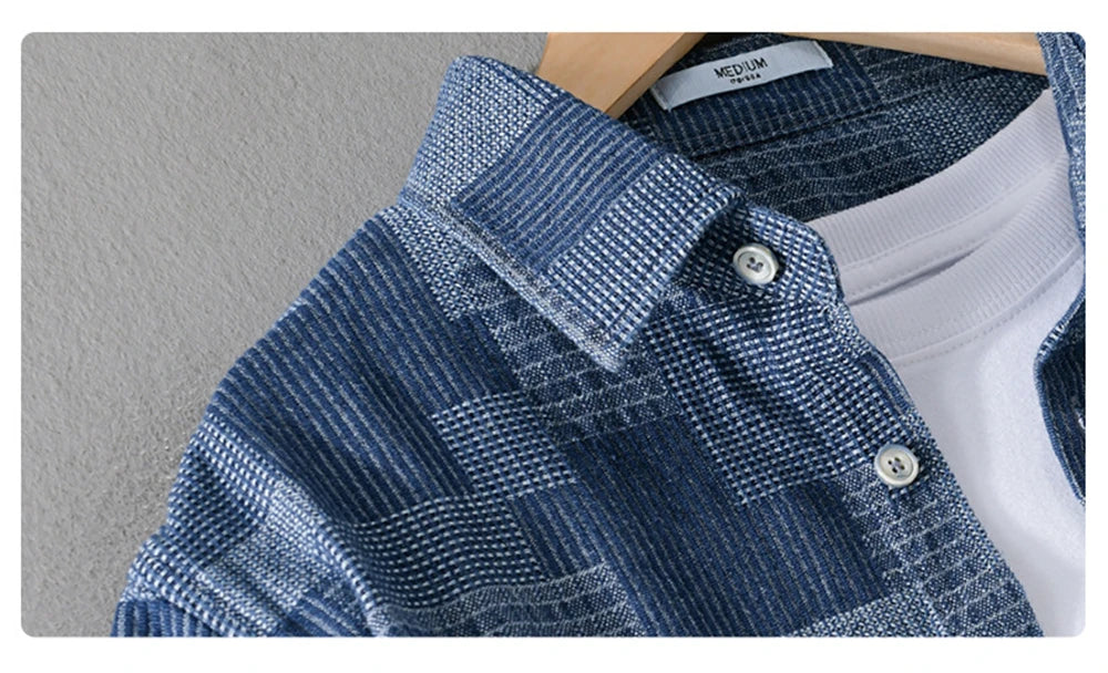 Summer cargo shirts men fashion short sleeve shirt workwear Tops loose Casual jeans for Young men