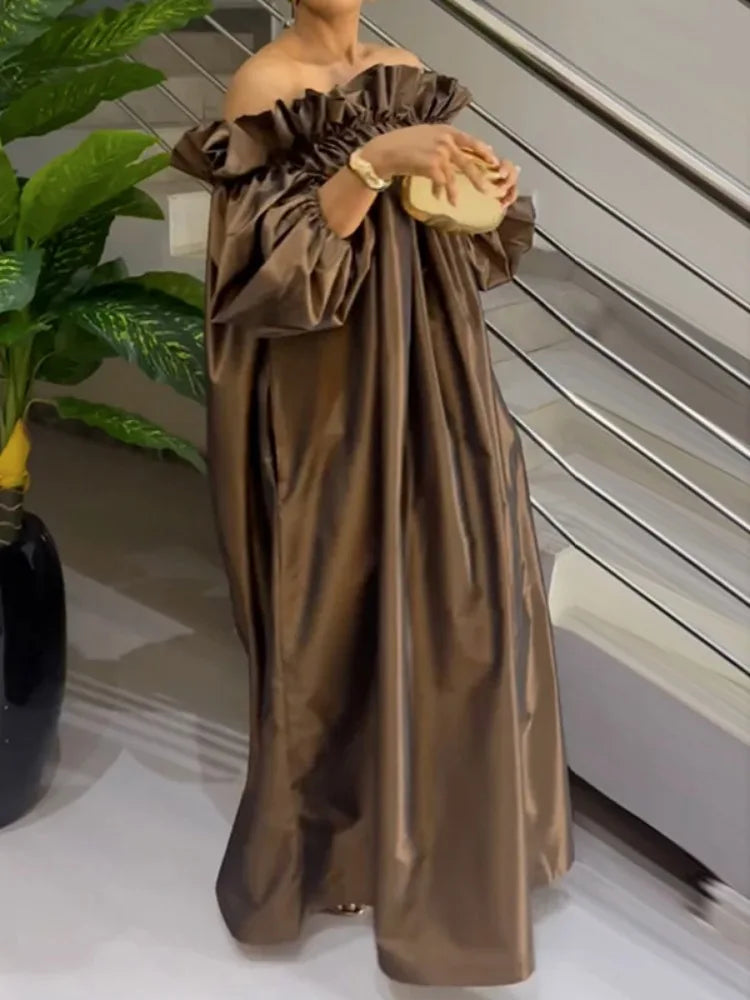 Elegant Strapless Floor-Length Dress for Women – Casual Spring/Summer Collection by UOOZEE