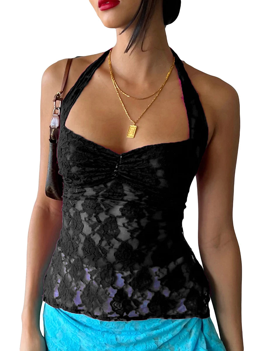 Hirigin Junior Women’s Lace Tank Tops for Summer