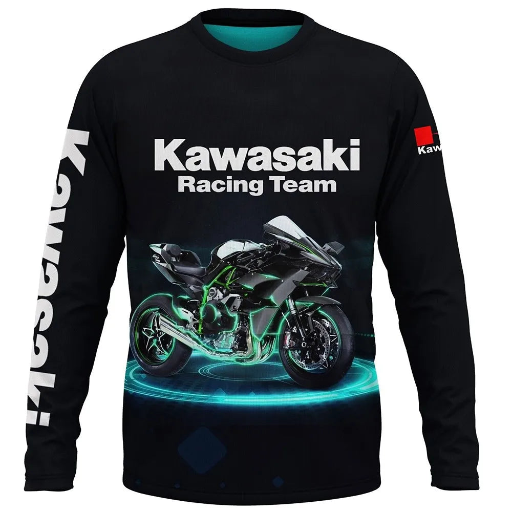 Kawasaki Unisex 100% Polyester Shirt – Comfortable &amp; Durable for All Seasons