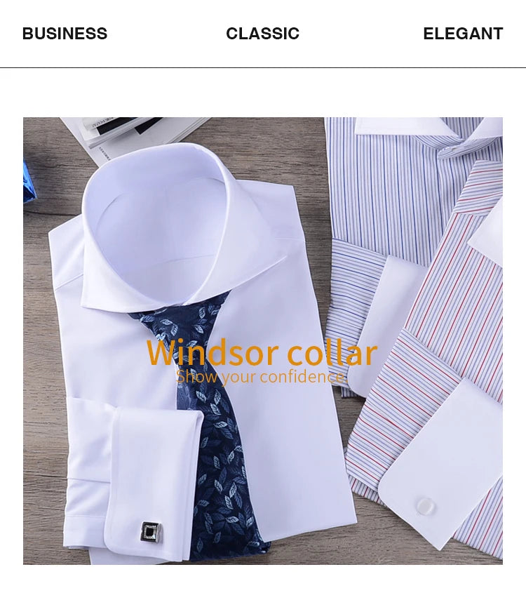 Men's Striped Formal Cotton Shirt