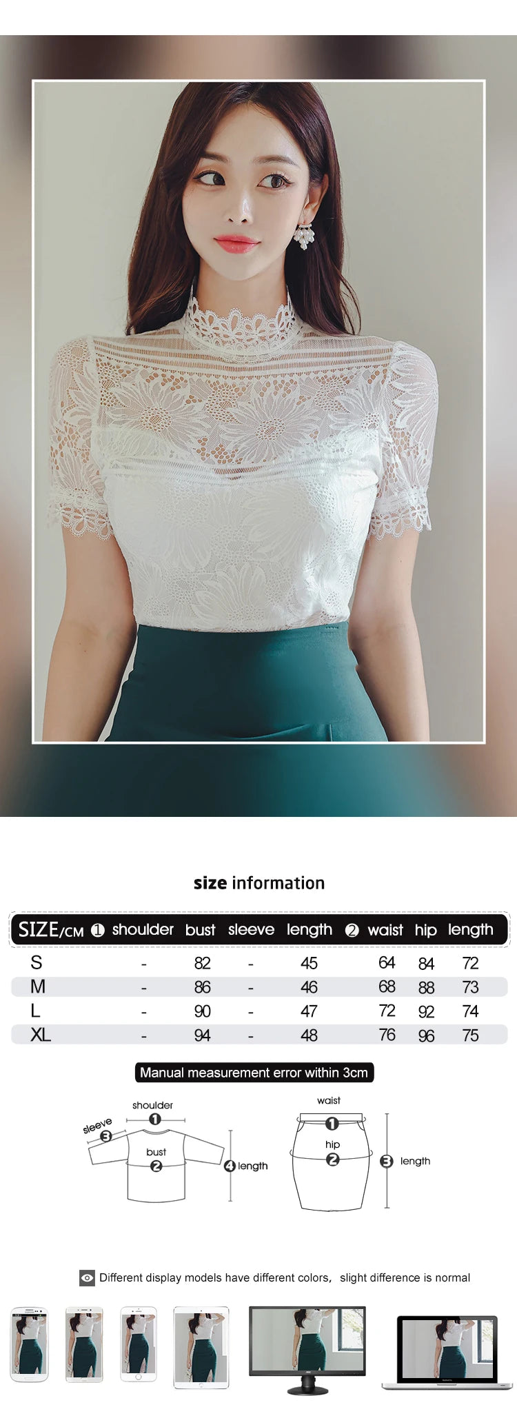 MingJieBiHuo Women's Vintage Slim Fit Lace Midi Dress – Stand Collar, Zipper Closure