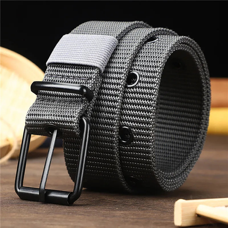 NoEnName_Null Unisex Casual Canvas Belt – Durable, Adjustable, Stylish Accessory