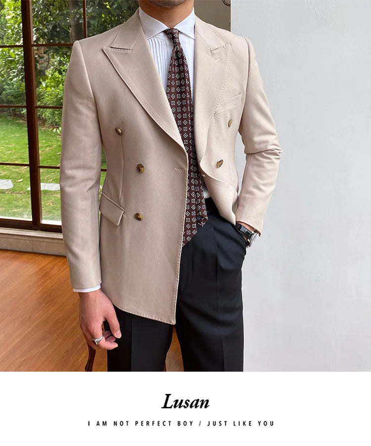 NSTOPOS Men's England Style Slim Fit Blazer - Casual &amp; Stylish Blazer Jacket for Men