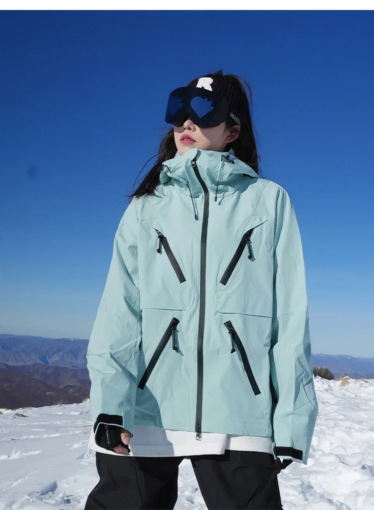 Gsou Snow Waterproof and Warm Adult Ski Jacket - High Breathability, -30°C Protection, Available in Multiple Sizes