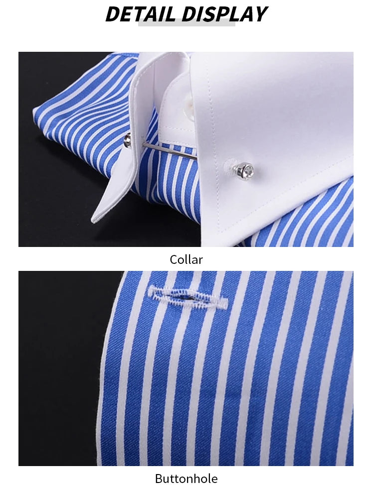 Men's Striped Formal Cotton Shirt