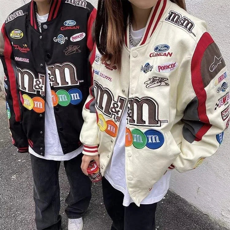 NoEnName_Null Women's Streetwear High Waist Letter Embroidery Jacket – Autumn/Winter 2023