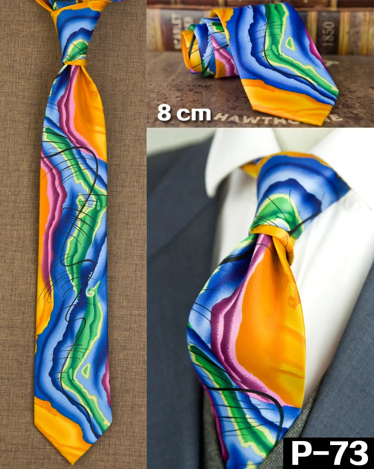 NoEnName_Null Silk Animal Pattern Neck Tie