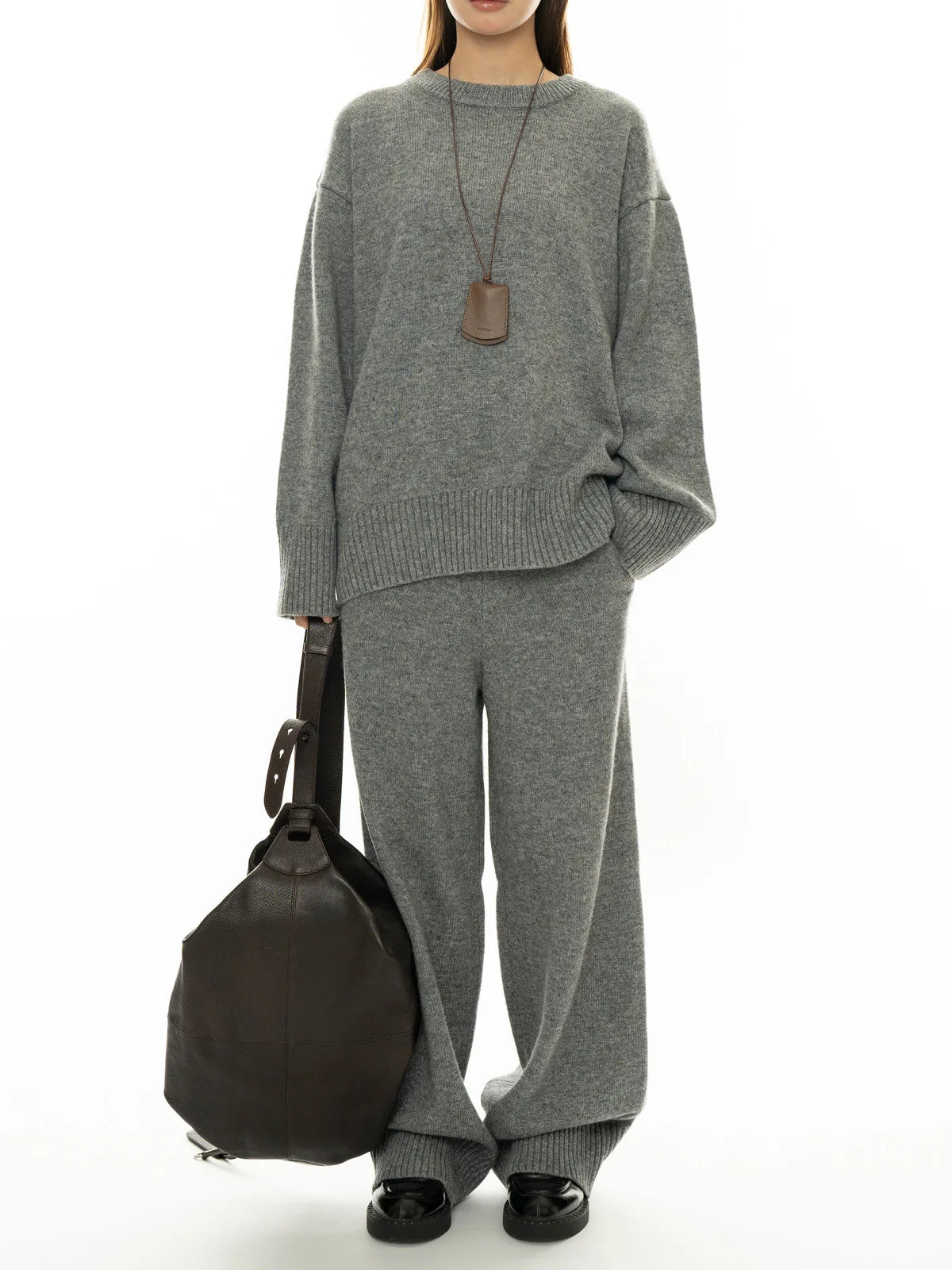 NoEnName_Null Women's Winter Splice Plush Scarf – Stylish &amp; Cozy Casual Accessory