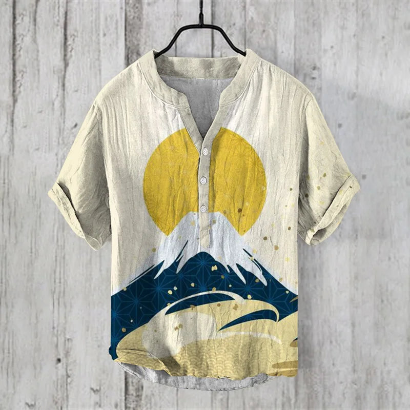 Men’s Casual Polyester O-Neck Short Sleeve Quick Dry T-Shirt