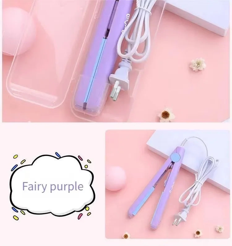 Curly Hair Styling and Straightening Comb Even Heat Distribution No Damage To Hair Styling Clips ands  Mini Hair Straightening Irons