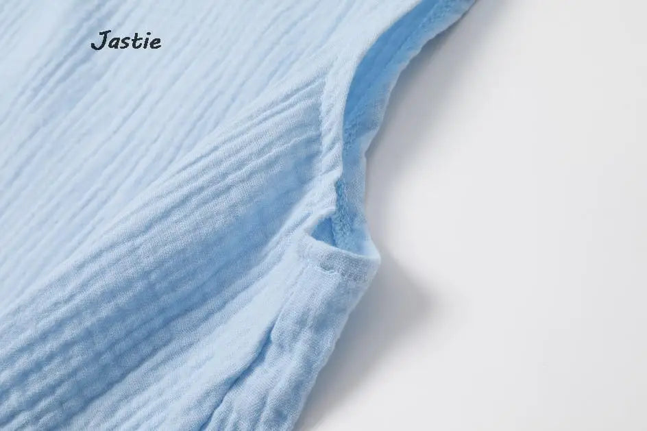 JASTIE Women's Casual A-Line Sleeveless Jersey Dress – Mid-Calf Length, Spring/Summer Style