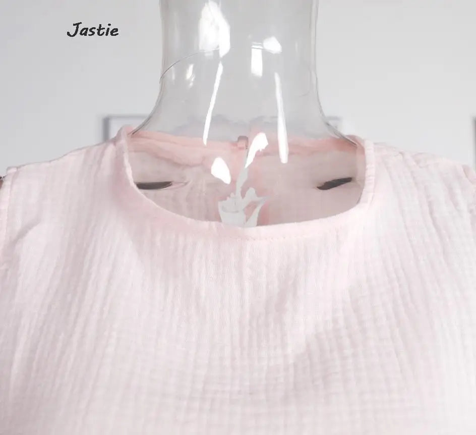 JASTIE Women's Casual A-Line Sleeveless Jersey Dress – Mid-Calf Length, Spring/Summer Style