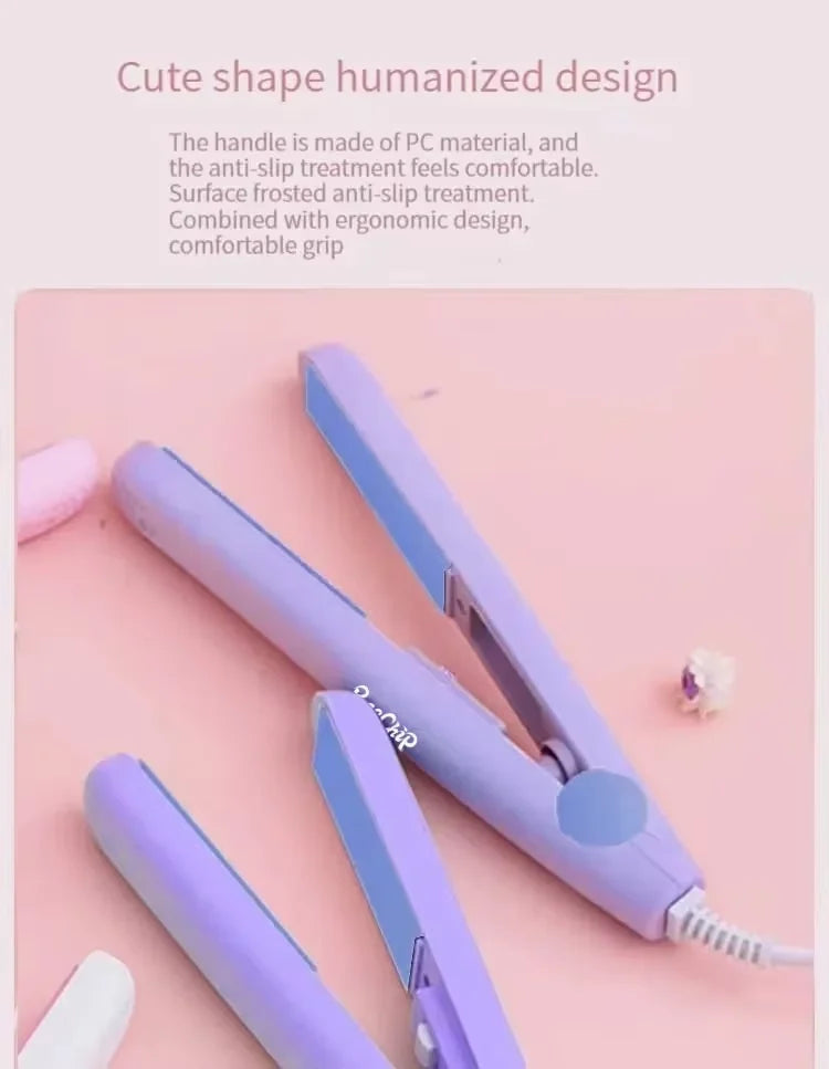 Curly Hair Styling and Straightening Comb Even Heat Distribution No Damage To Hair Styling Clips ands  Mini Hair Straightening Irons