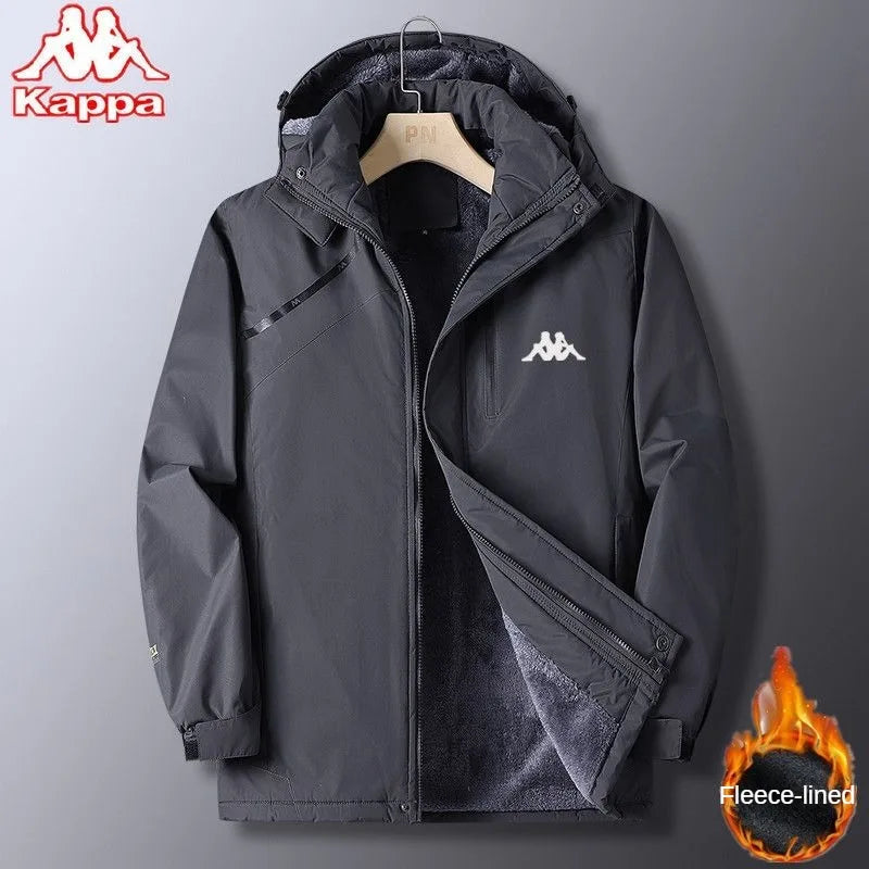 Kappa Jacket Men's Autumn Winter 2024 New Luxury Brand Loose Windbreaker Outdoor Multi-pocket Windproof and Waterproof Jackets Top