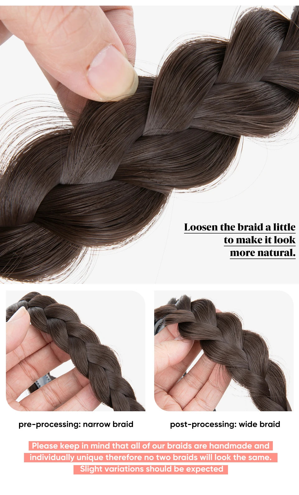 SARLA Blunt Bangs Clip-In Hair Extension – High Temperature Fiber, Pure Color, Permable