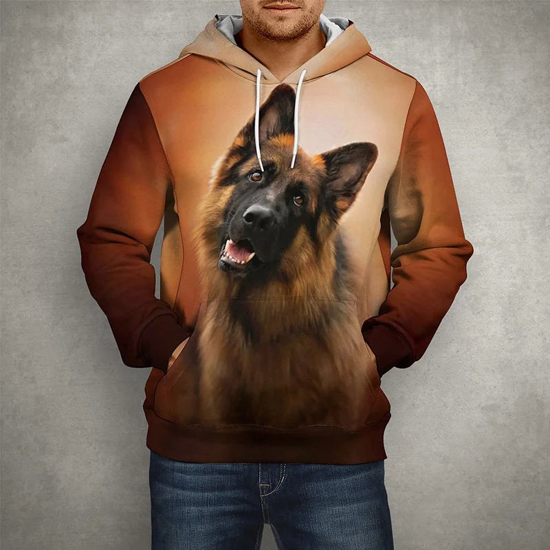 Funny PugDog 3D Print Men and Women Hoodies Autumn And Spring Oversize Jackets