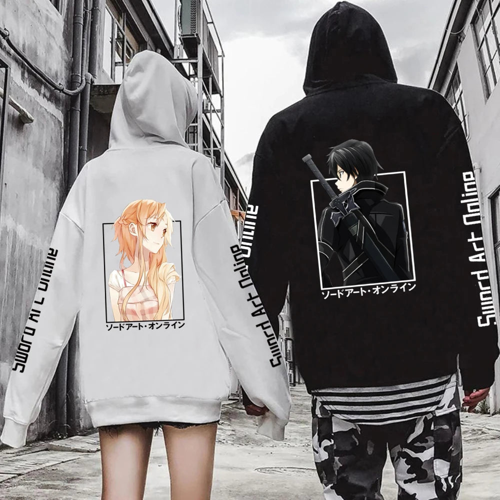 Anime SAO Sword Art Online Oversized Women/Men Hoodie Sweatshirt