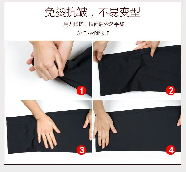 Spring Autumn New Business Office Streetwear Fashion Men's Solid Pocket Loose Casual Straight Full Trousers 29-40