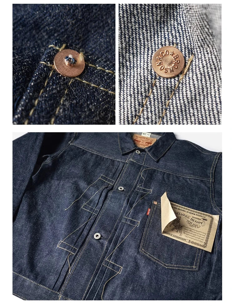 Rugged Bronson 44806XX Jean Jacket  Model Blue Selvage Denim Blouse S506XX