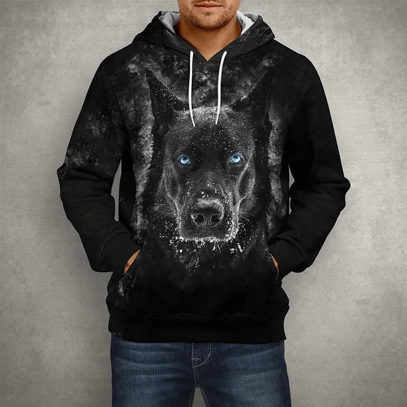 Funny PugDog 3D Print Men and Women Hoodies Autumn And Spring Oversize Jackets