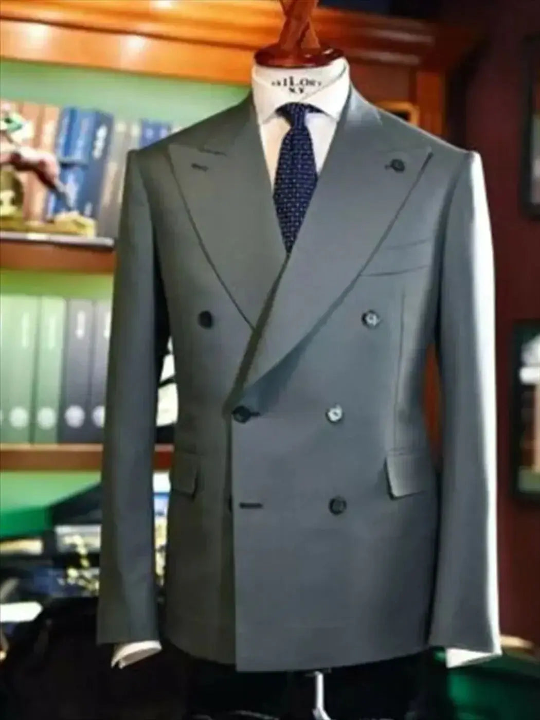 NoEnName_Null Men's Smart Casual Suit Jacket – Cotton &amp; Wool Blend for All Seasons