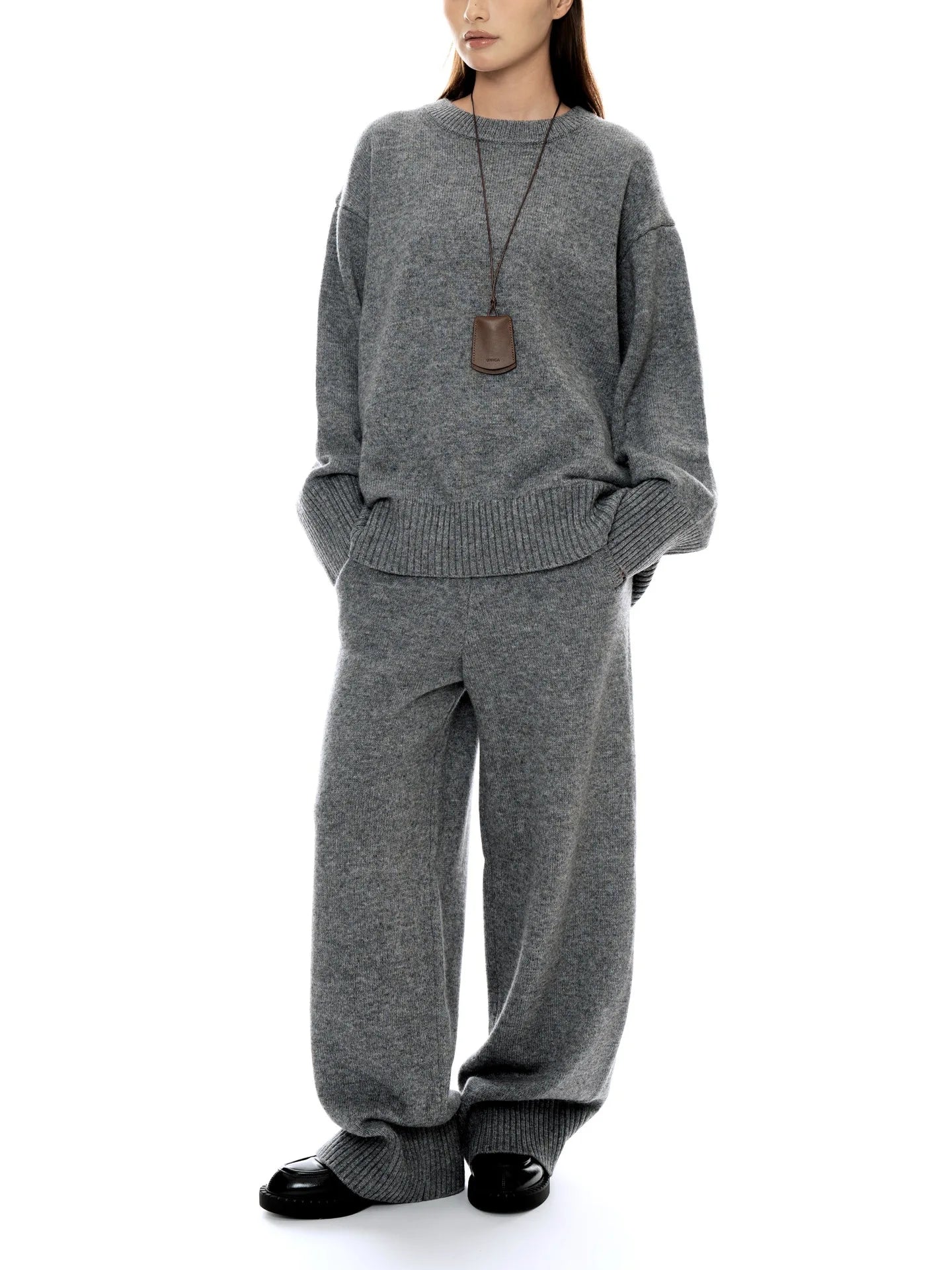 NoEnName_Null Women's Winter Splice Plush Scarf – Stylish &amp; Cozy Casual Accessory