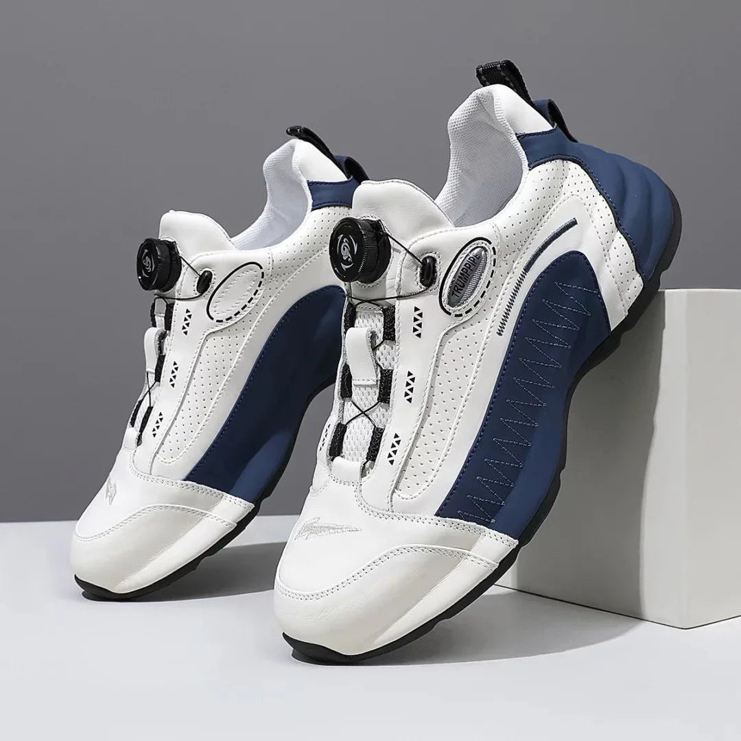 SBIP Microfibre Patchwork Button-Closure Casual Shoes - Stylish Comfort for Spring &amp; Autumn