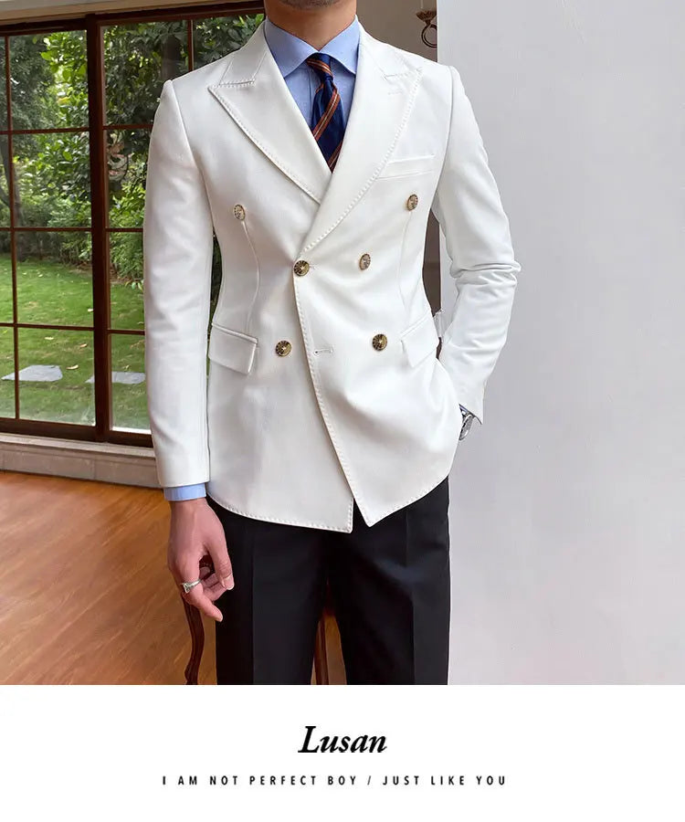 NSTOPOS Men's England Style Slim Fit Blazer - Casual &amp; Stylish Blazer Jacket for Men