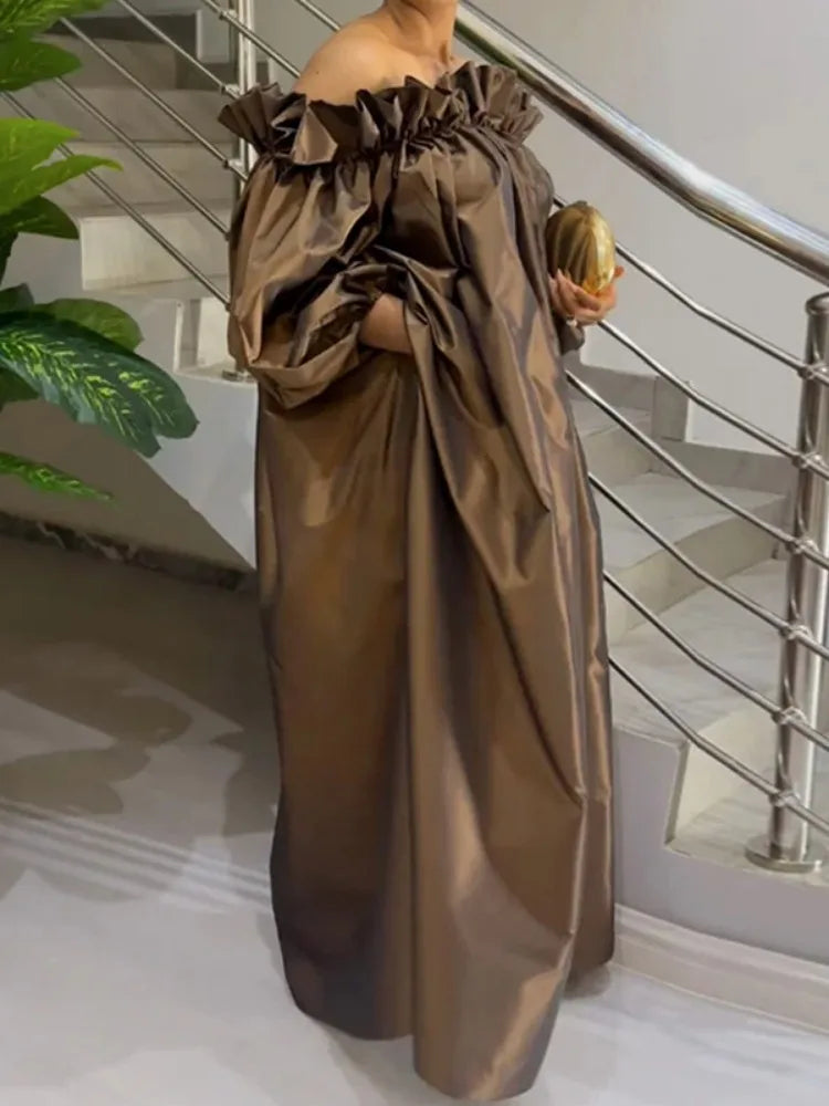 Elegant Strapless Floor-Length Dress for Women – Casual Spring/Summer Collection by UOOZEE