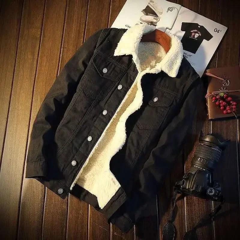 Male Jean Popular New Casual winter jacket