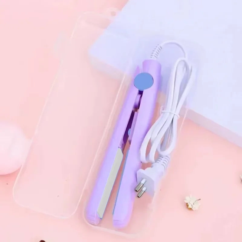 Curly Hair Styling and Straightening Comb Even Heat Distribution No Damage To Hair Styling Clips ands  Mini Hair Straightening Irons