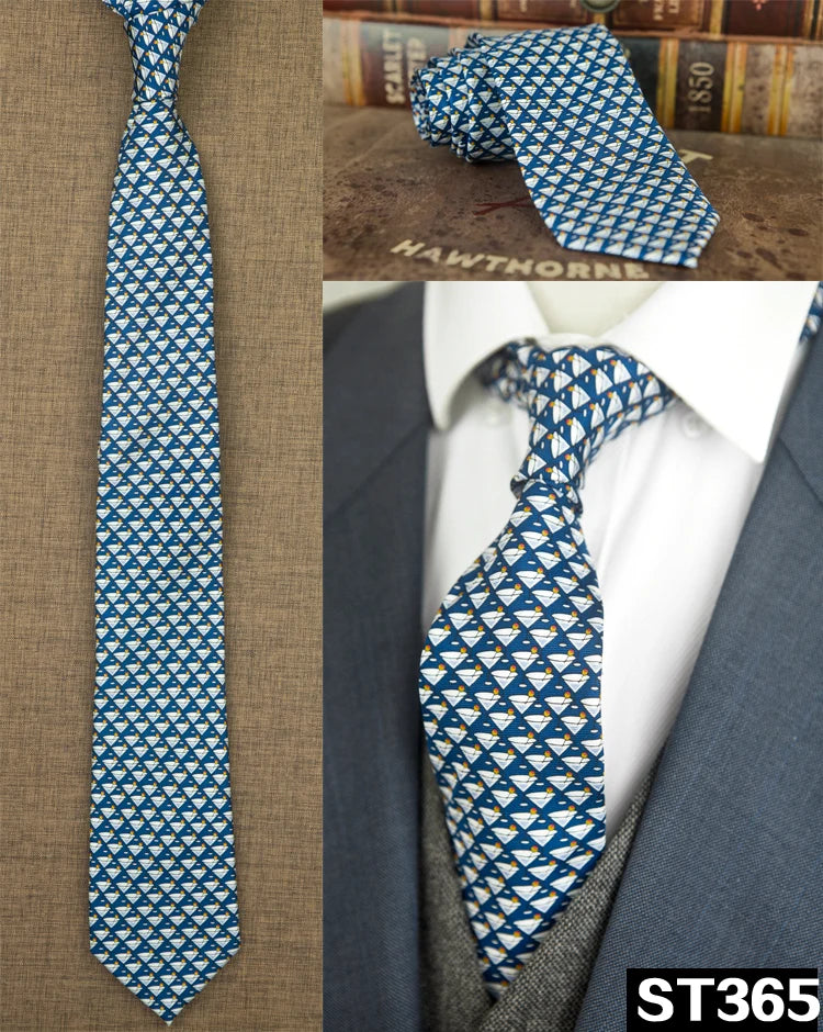 NoEnName_Null Silk Animal Pattern Neck Tie