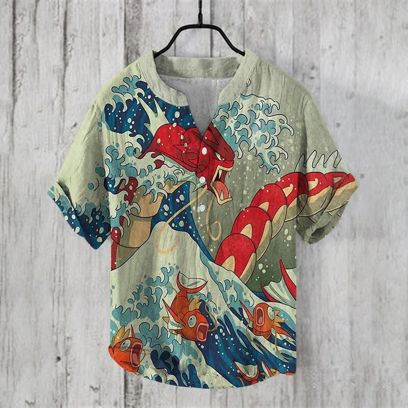 Men’s Casual Polyester O-Neck Short Sleeve Quick Dry T-Shirt