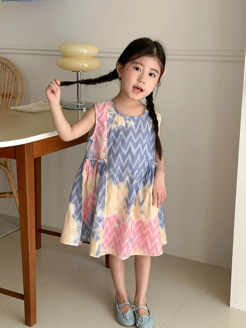 MILANCEL Unisex Summer Patchwork Clothing Set for Kids (Ages 4–6Y) – Cotton Shirt and Shorts Vacation Outfit