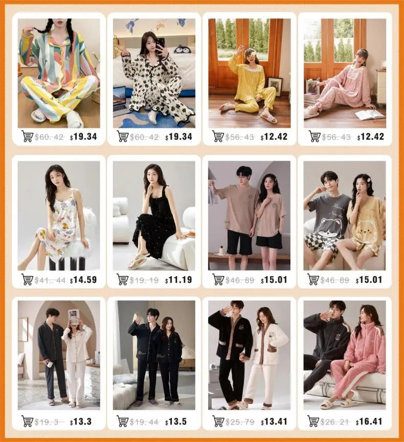 QANSCOCO Women's Cotton Pajama Set – Letter Pattern Full Sleeve Ankle-Length Sleepwear for Spring