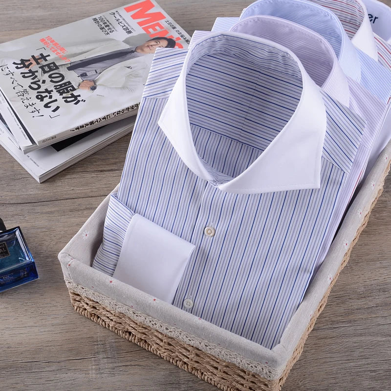 Men's Striped Formal Cotton Shirt