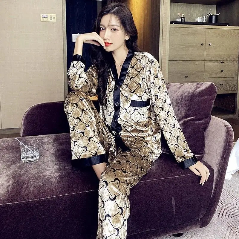 Women's Luxury Geometric Pajama Set