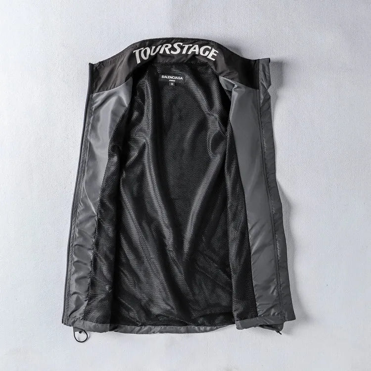 Men's Summer Thin Sport Qui Dry Vest Outdoor Casual Breathable Sun Protection f Sve Open Cardigan Tank Top